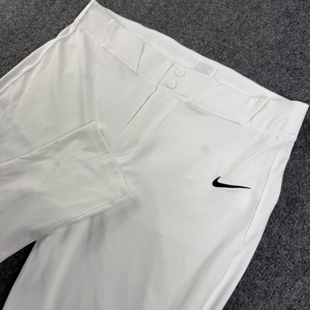 Nike Dri-FIT ADV Baseball Pants Large White Tapered Athletic Mens
